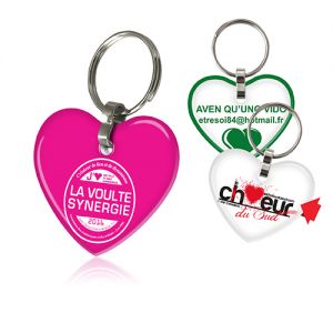 Porte-clefs 2 DOMING coeur