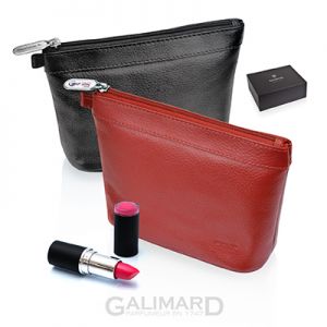 Trousse de maquillage cuir de GALIMARD